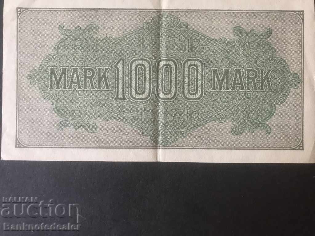Germany 1000 Mark 1922 Pick 76 RWD 1106 with price 6.00 BGN | € 3.07