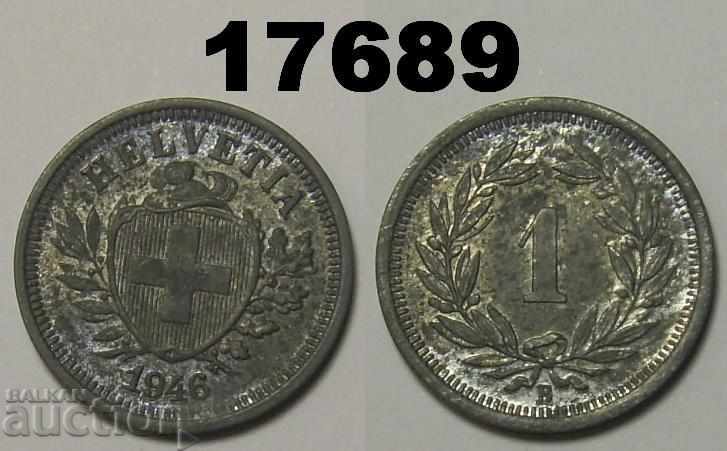 Switzerland 1 Rap 1946 coin