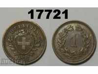 Switzerland 1 rapen 1937 coin