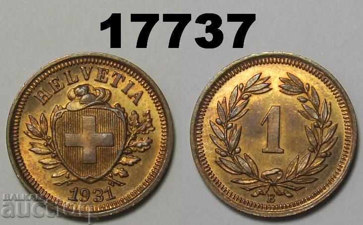 Switzerland 1 reprints 1931 coin