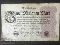 Germania 2 Millionen Mark 1923 Pick 104a MR