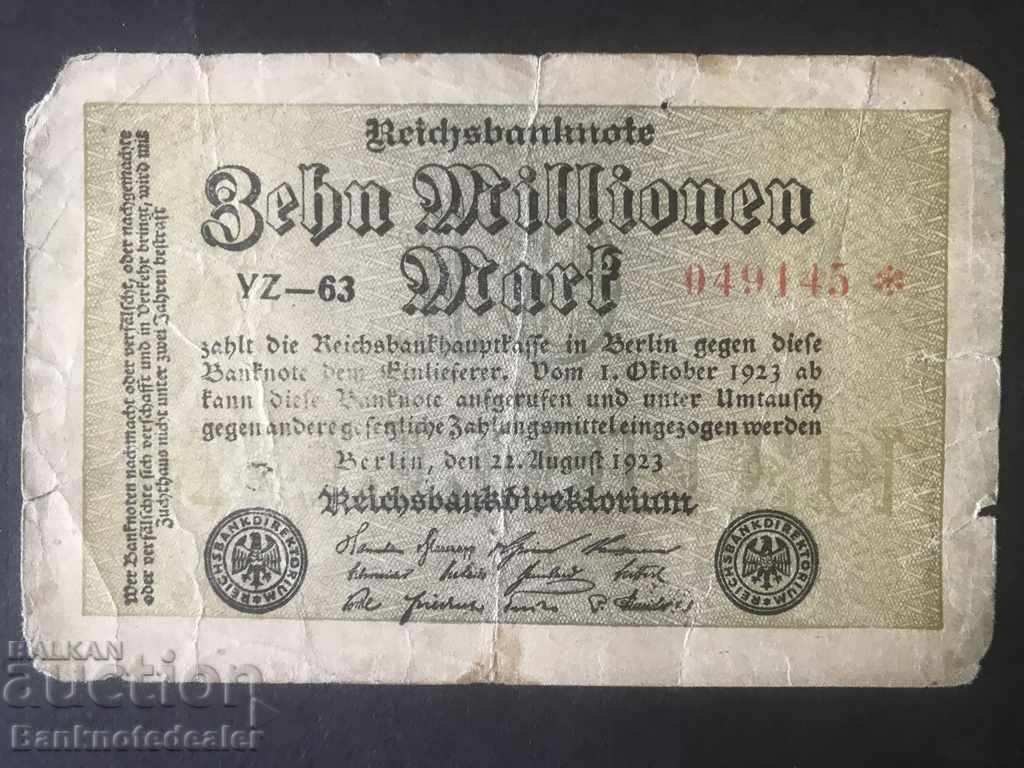 Germany Berlin 10 Millionen 1923 Pick 106  Ref YZ63