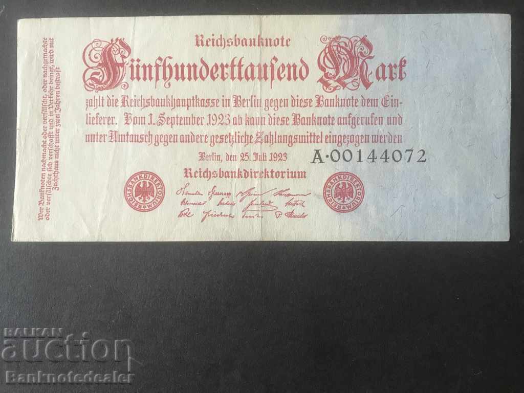 Germany 500 000 Mark 1923 Pick 92 Ref 4072