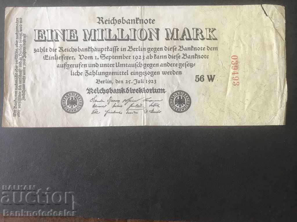 Germany 1 Million Mark 1923 Pick 94 Ref 9493