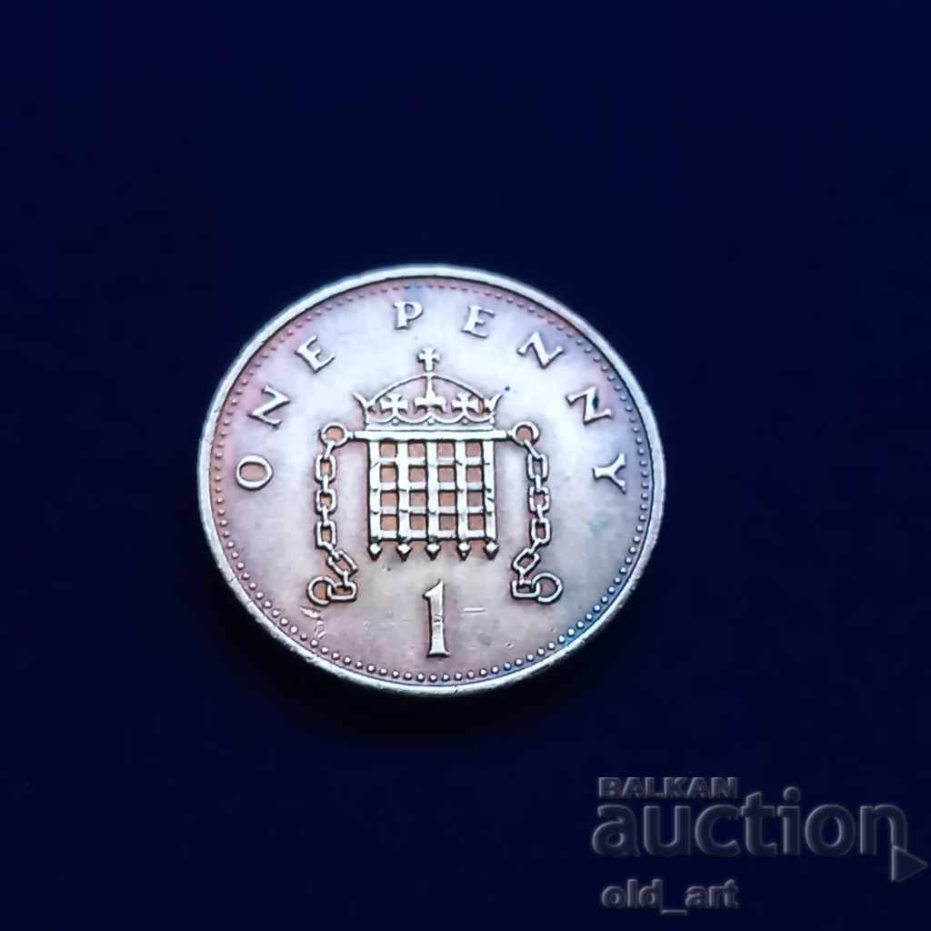 Монета - Великобритания, 1 пени 1984 г.