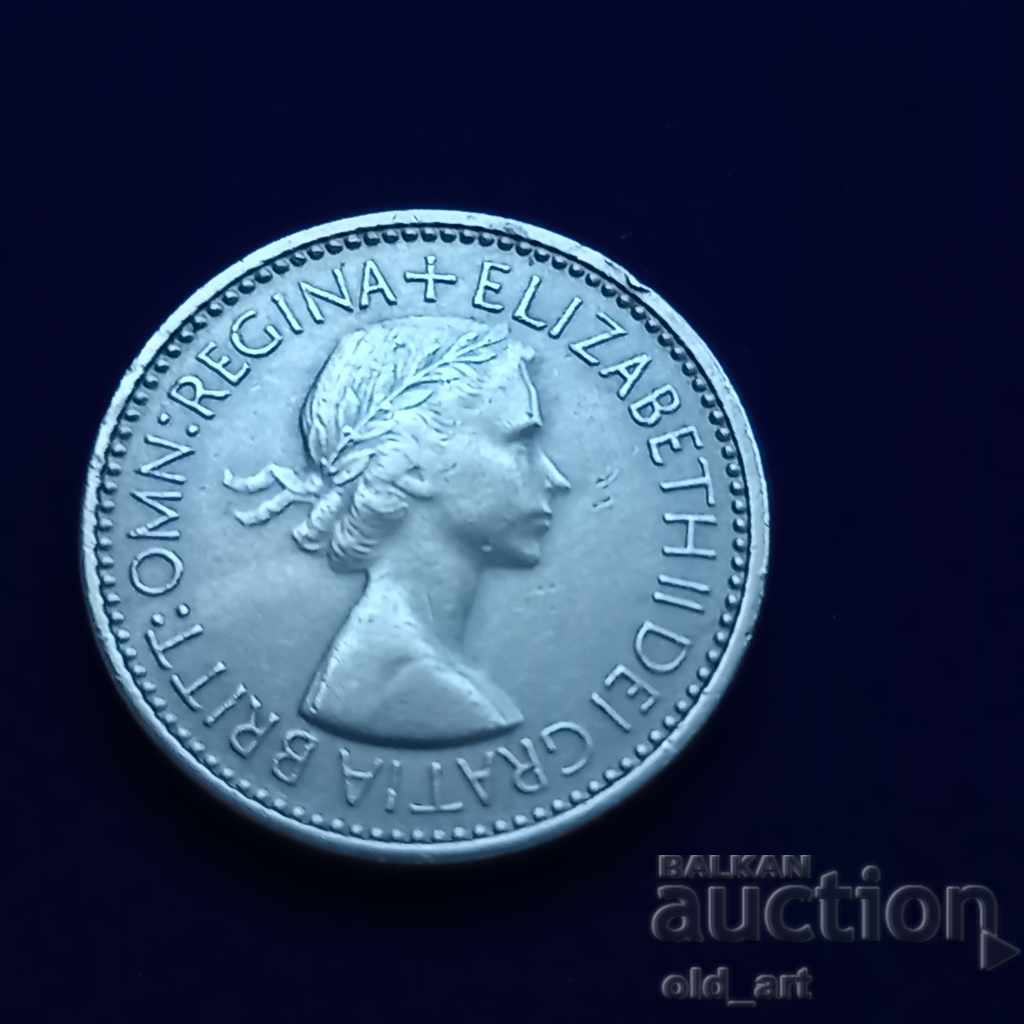 Coin - Great Britain, 1 shilling 1953, three lions with price 2.50 BGN | € 1.28