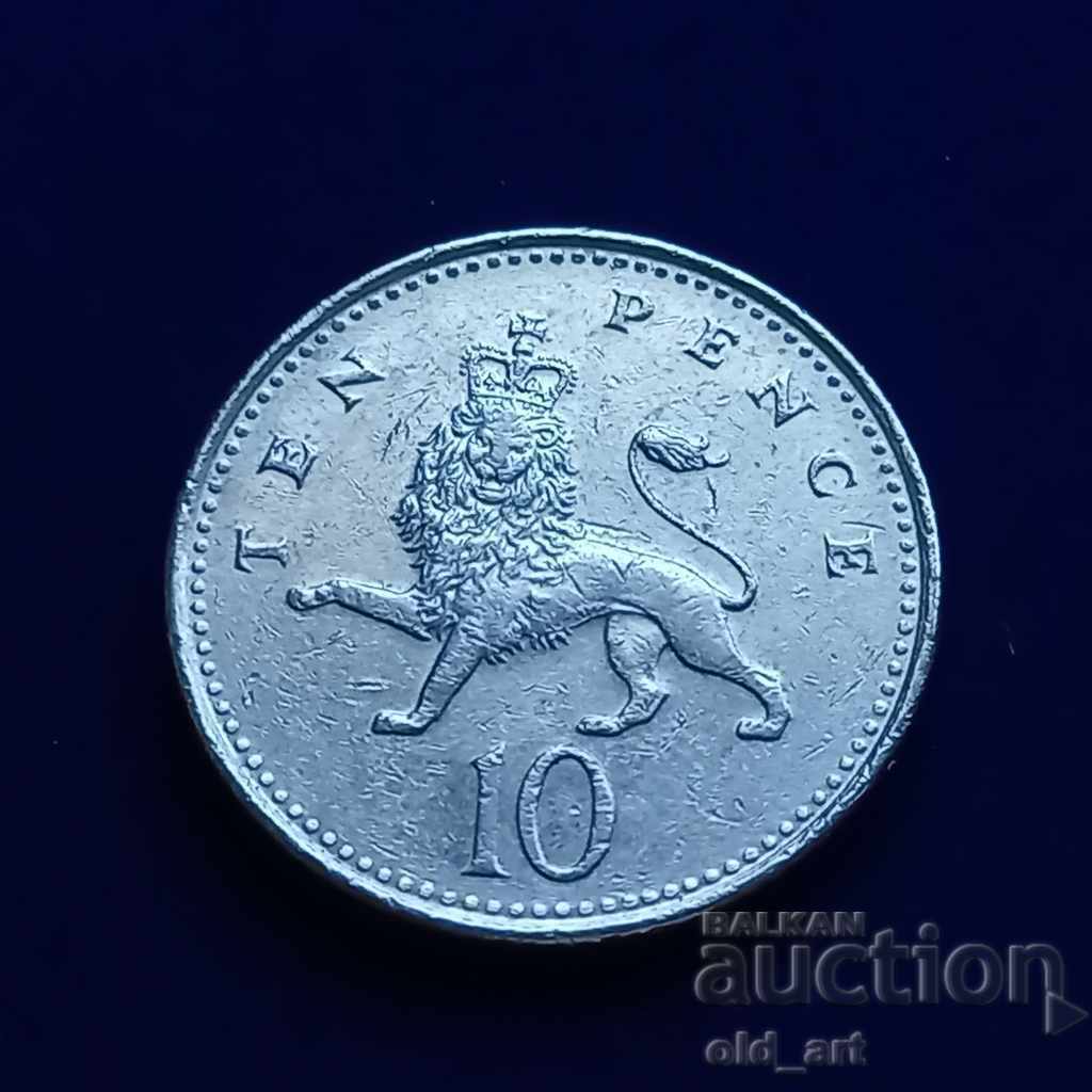 Монета - Великобритания, 10 пенса 2006 г.