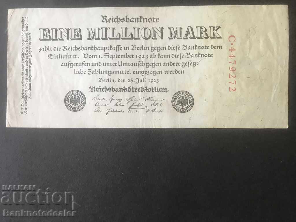 Γερμανία 1 εκατομμύριο μάρκα 1923 Επιλέξτε 94 Ref 9272