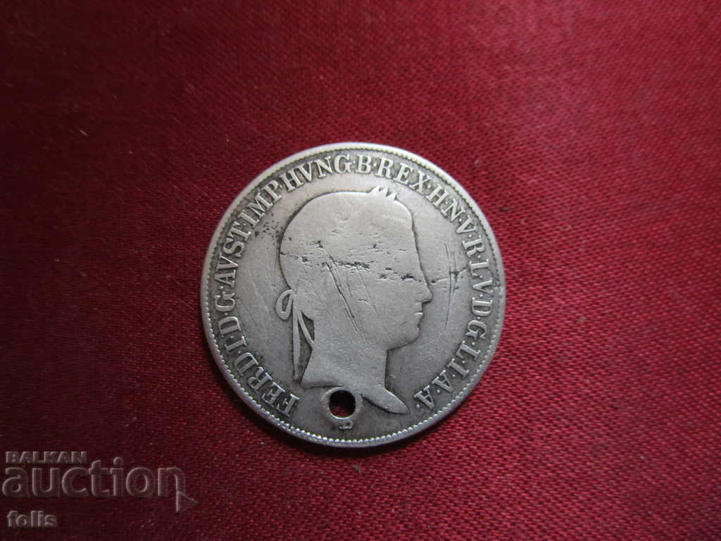 20 кройцера 1841 г., Унгария-сребро