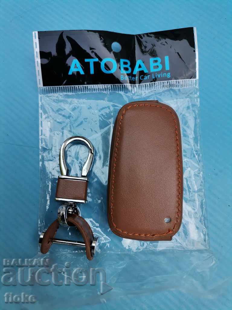 Auction BMW-leather keychain Auction BMW-leather keychain