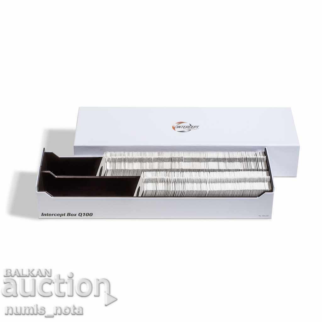 box INTERCEPT storage of 100 coins in QUADRUM capsules with price 55.00 BGN | € 28.12 box INTERCEPT storage of 100 coins in QUADRUM capsules with price 55.00 BGN | € 28.12