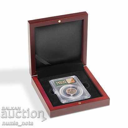 луксозна кутия за 1 бр. сертифицирана монета Leuchtturm