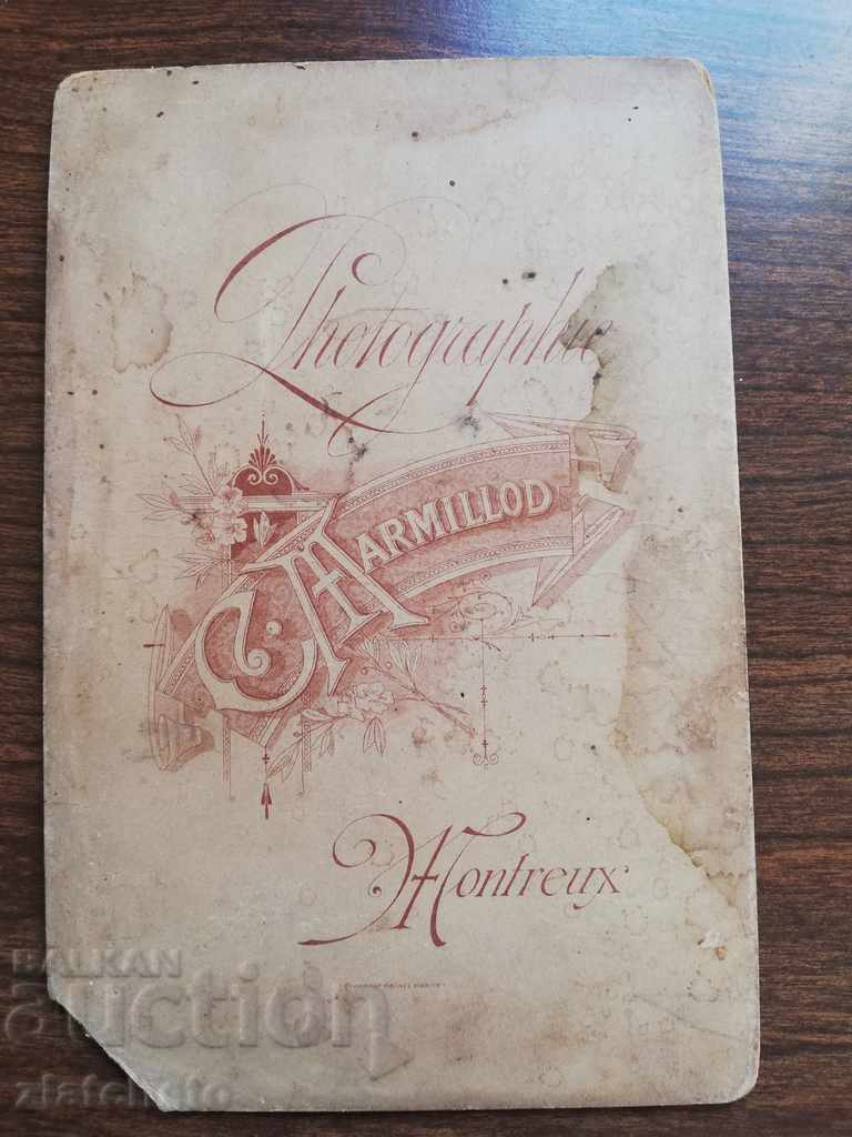 Auction  Old photo. Hard cardboard