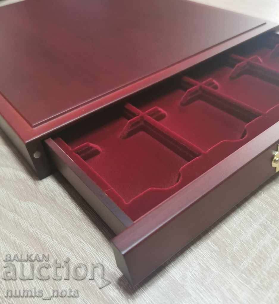 luxury box type drawer for 20 coins in cards