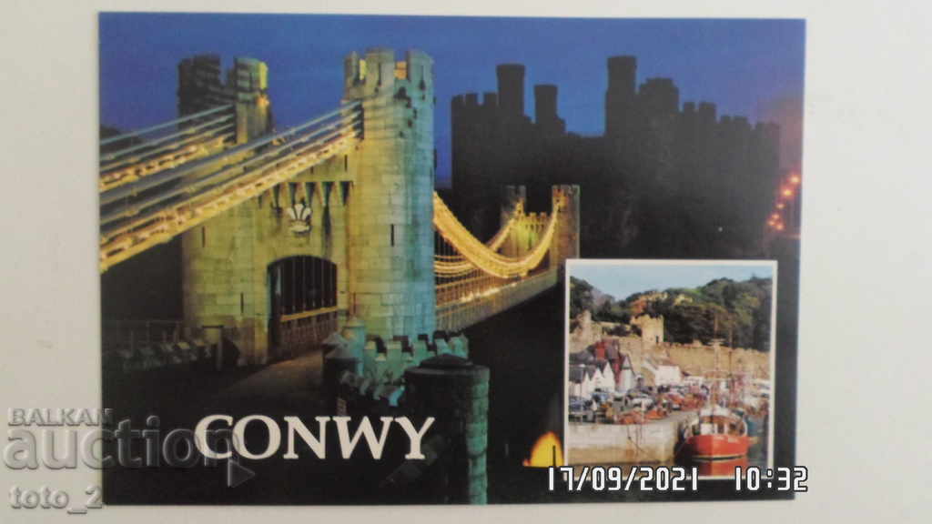 CARTE POȘTALĂ VECHE CONWY-/ȚARA GALILOR/