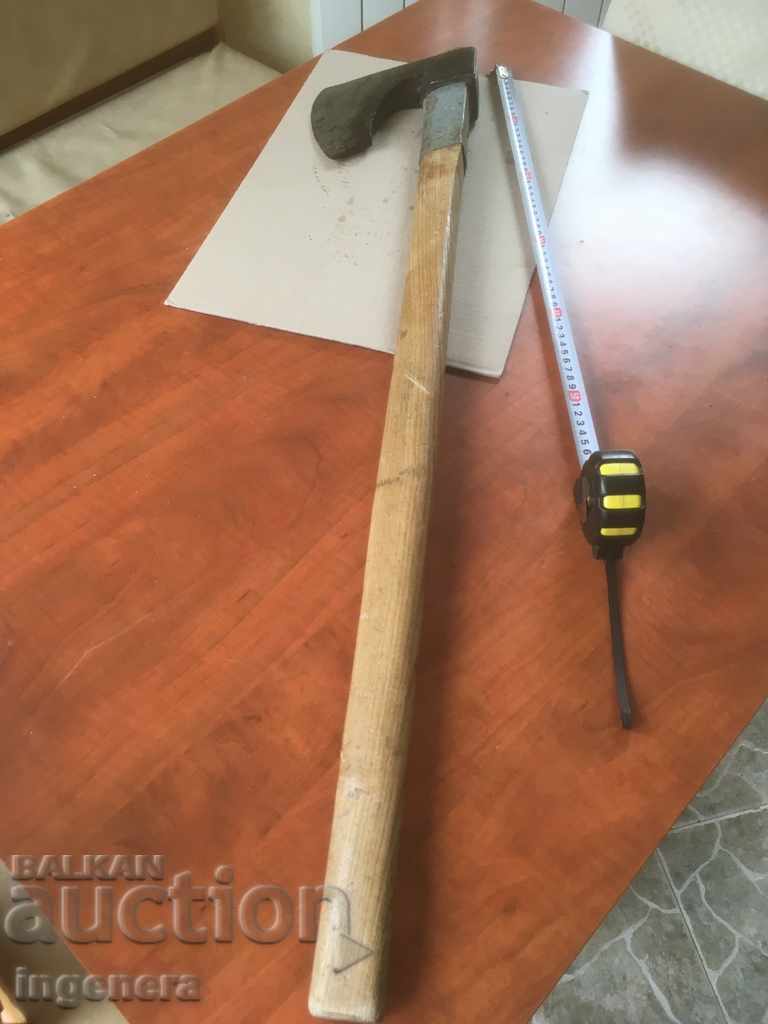 Auction AX AX AX STAR OLD LARGE TOOL WITH HANDLE Auction AX AX AX STAR OLD LARGE TOOL WITH HANDLE