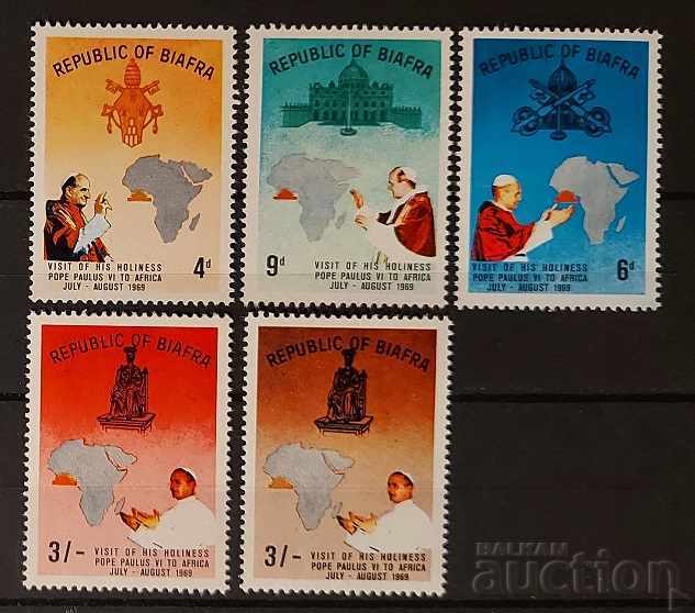 Nigeria / Biafra 1969 Personalities / Religion Rare series 55 € MNH