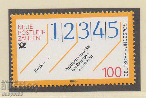 1993. Germany. Enter city code numbers.