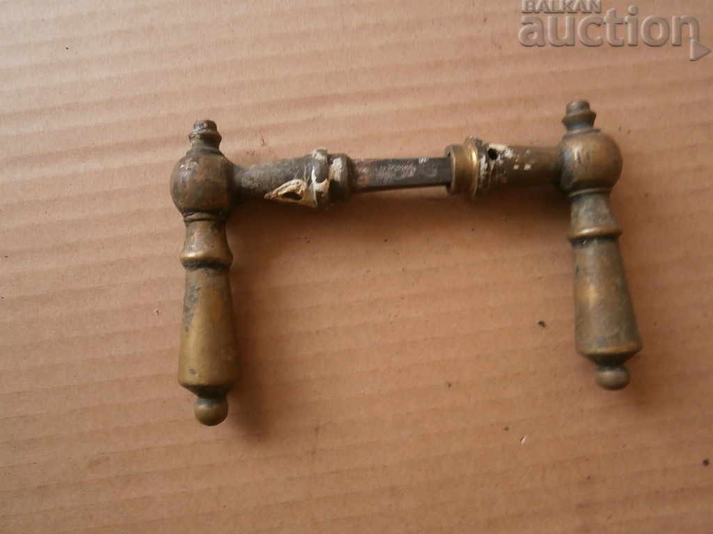Brass handles for old lock handle handle handle latch with price 45.00 BGN | € 23.01 Brass handles for old lock handle handle handle latch with price 45.00 BGN | € 23.01