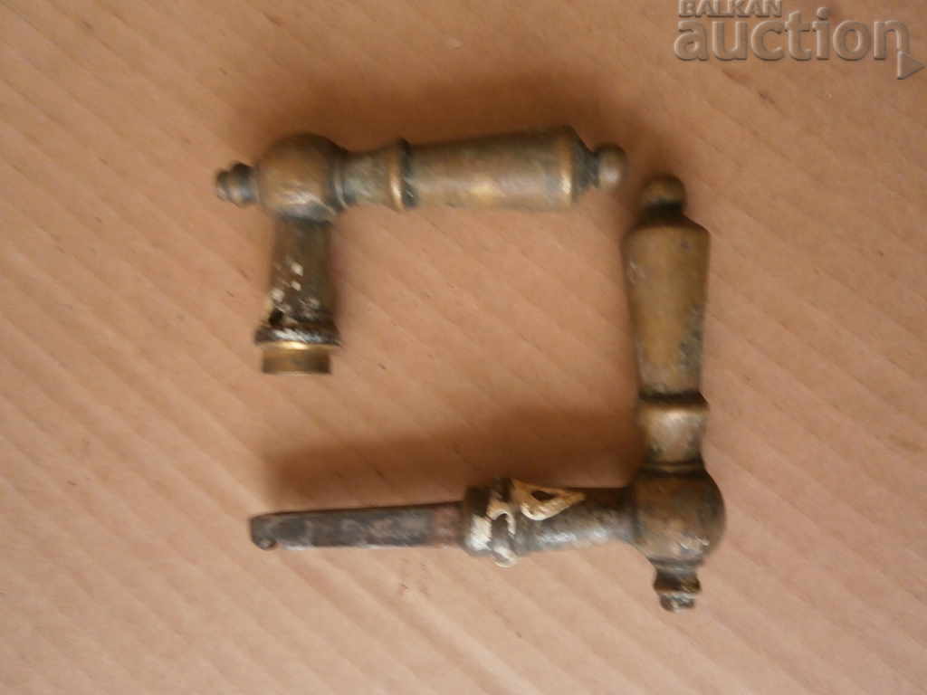 Brass handles for old lock handle handle handle latch - 5 Brass handles for old lock handle handle handle latch - 5
