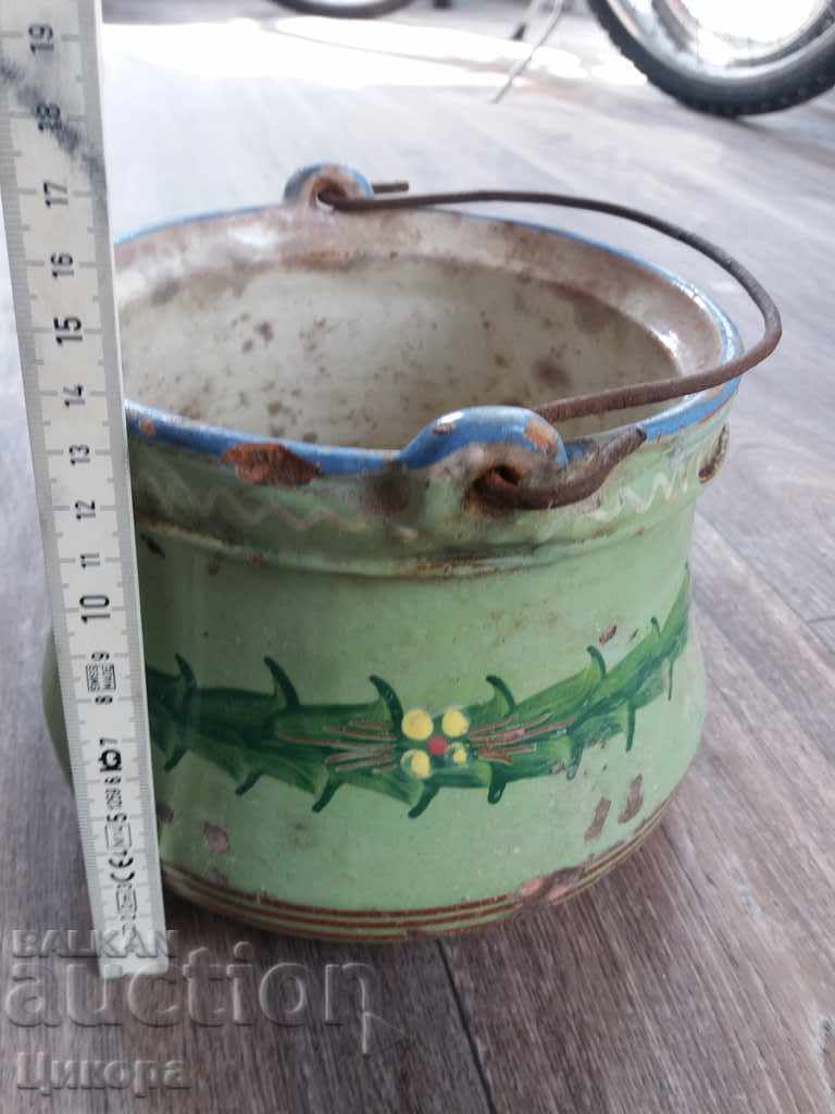 Licitație CERAMICA CERAMICĂ ARGIULUI CERAMIC COPPER KANCHE SECOLUL XIX