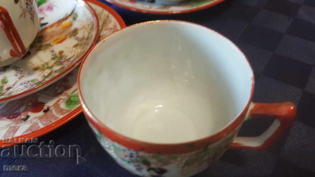 Porcelain Japanese coffee set - 6 Porcelain Japanese coffee set - 6