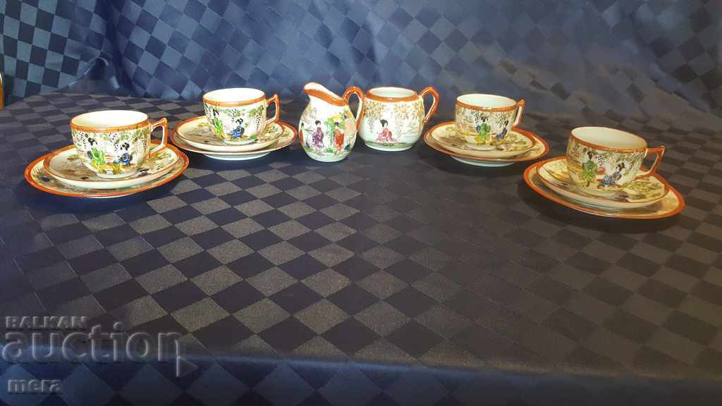 Porcelain Japanese coffee set