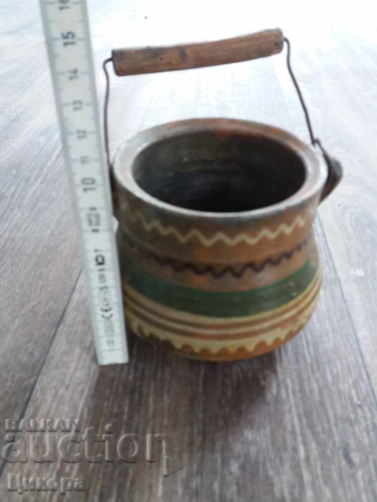 Delivery of OLD CLAY CERAMIC CERAMICS COPPER KANCHE 19TH CENTURY Delivery of OLD CLAY CERAMIC CERAMICS COPPER KANCHE 19TH CENTURY