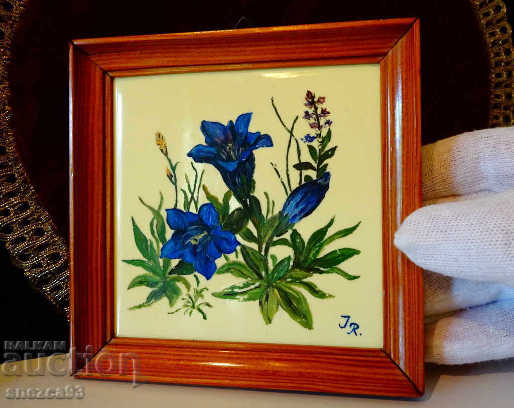 Original painting by J.Rieber, Bavarian porcelain. with price 39.00 BGN | € 19.94