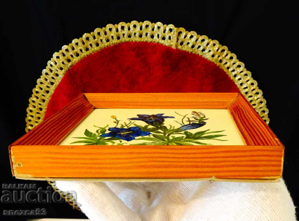 Auction  Original painting by J.Rieber, Bavarian porcelain.