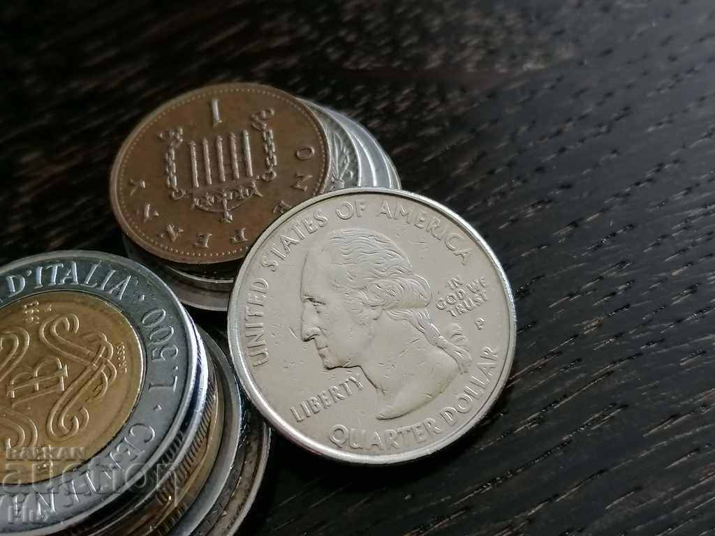 Coin - USA - 1/4 (quarter) dollar (Connecticut) 1999 with price 4.25 BGN | € 2.17 Coin - USA - 1/4 (quarter) dollar (Connecticut) 1999 with price 4.25 BGN | € 2.17