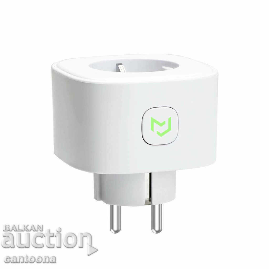 Meross Smart Wi-Fi Plug, φωνητικές εντολές, 3680W, 16A
