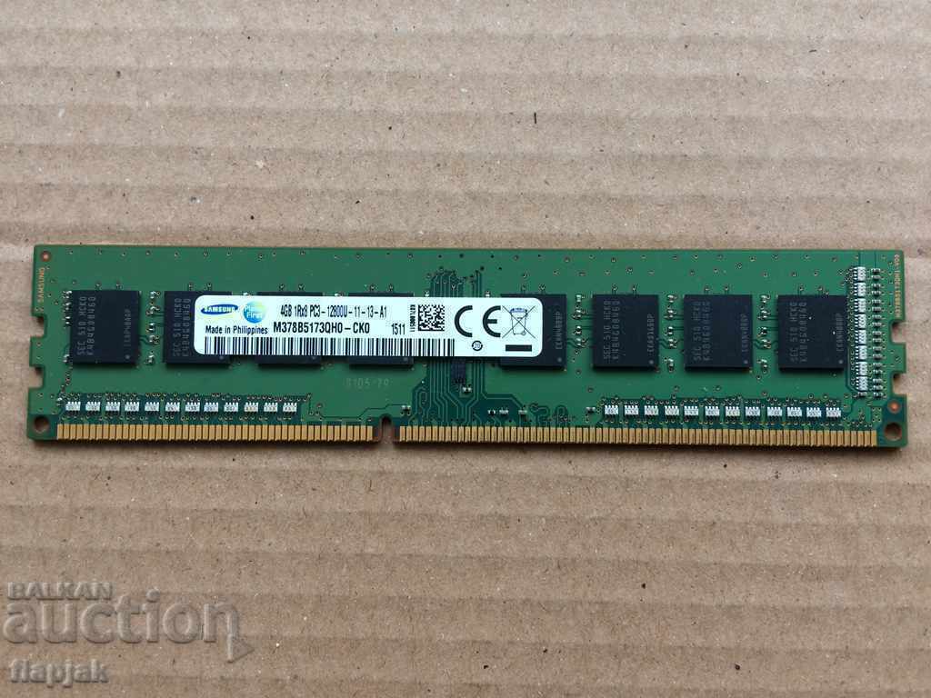 Memorie RAM Samsung 4GB DDR3 1600MHz PC3-12800 CL11 240-Pin