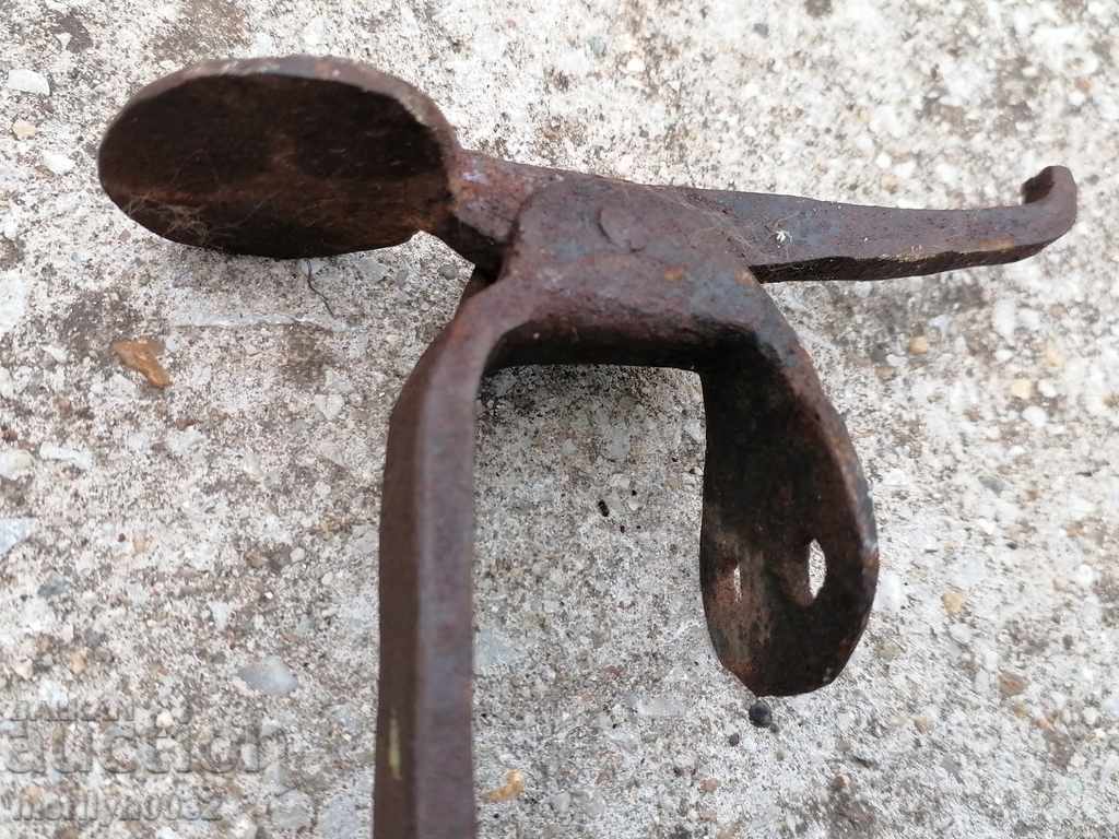 An old wrought-iron latch, a lock, a latch for the old gate - 6 An old wrought-iron latch, a lock, a latch for the old gate - 6