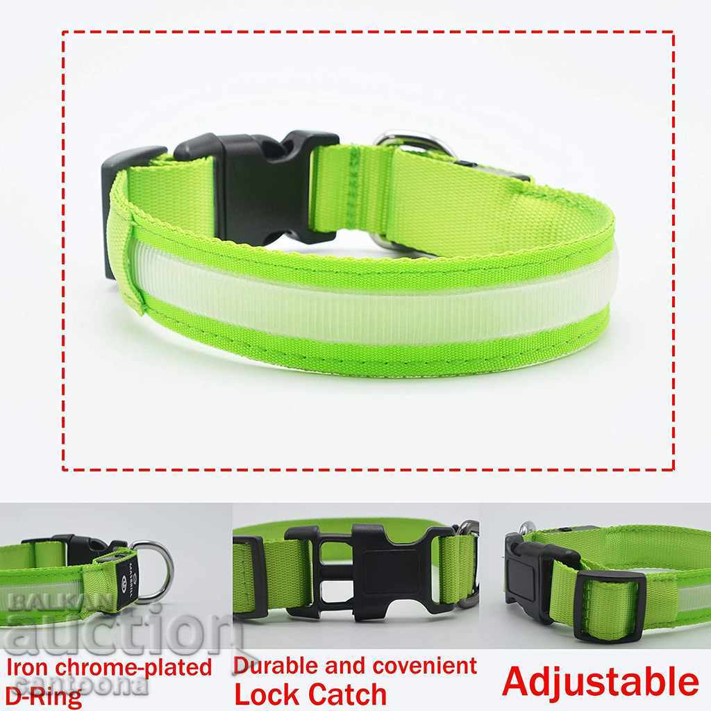 Delivery of MASBRILL luminous LED collar for dogs with battery, waterproof Delivery of MASBRILL luminous LED collar for dogs with battery, waterproof