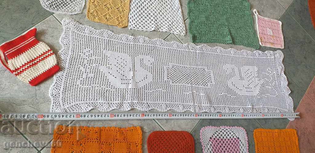 Various checks hand crocheted with price 30.00 BGN | € 15.34 Various checks hand crocheted with price 30.00 BGN | € 15.34