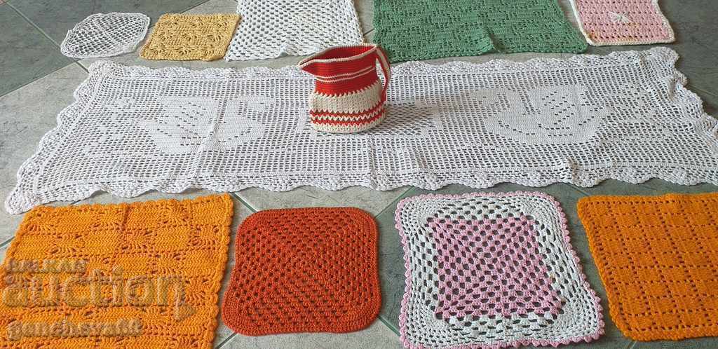 Delivery of Various checks hand crocheted