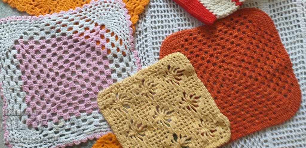 Various checks hand crocheted - 6 Various checks hand crocheted - 6