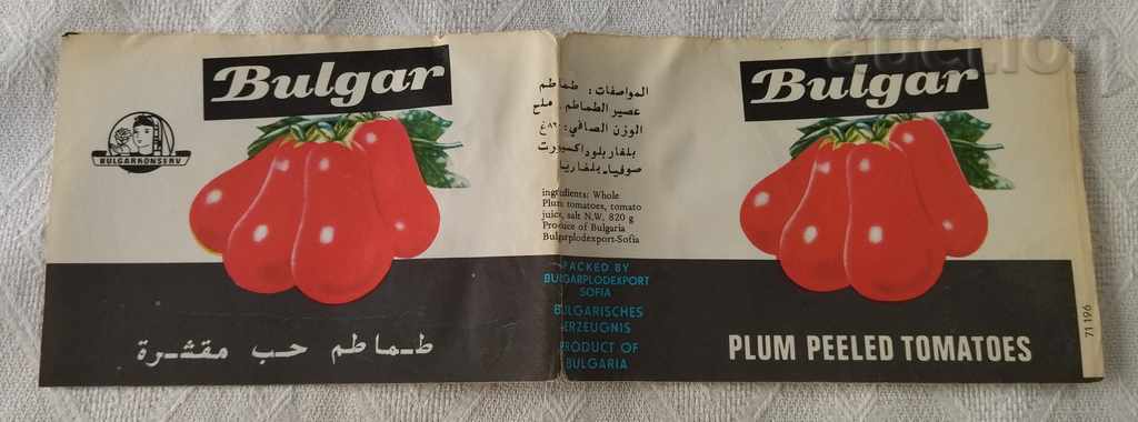 TOMATOES BELENI EXPORT ARAB WORLD BULGARCONSERV LABEL198 .. with price 3.00 BGN | € 1.53 TOMATOES BELENI EXPORT ARAB WORLD BULGARCONSERV LABEL198 .. with price 3.00 BGN | € 1.53