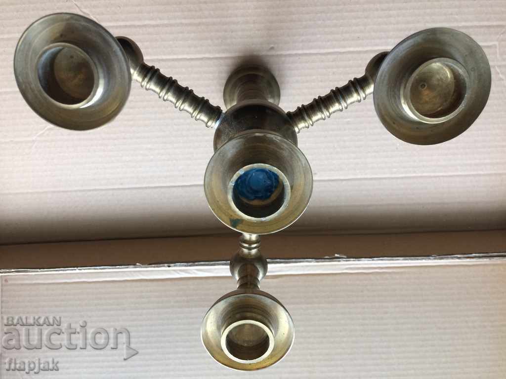 Παράδοση Μαζική - βαριά ορειχάλκινη κηροπήγια