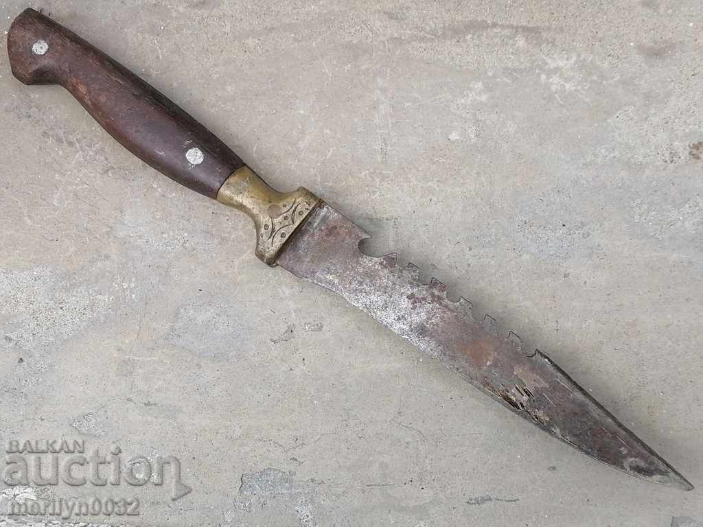Auction Old butcher blade dagger massive blade Auction Old butcher blade dagger massive blade