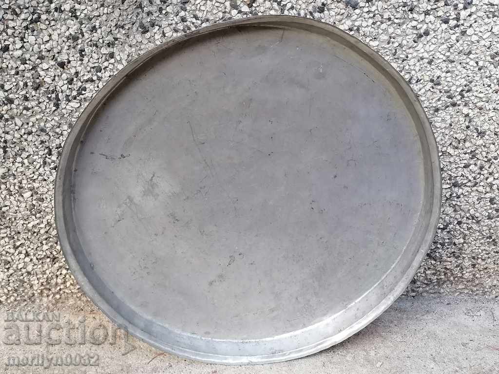 Pie pan, copper, casserole, blue, copper dish - 6