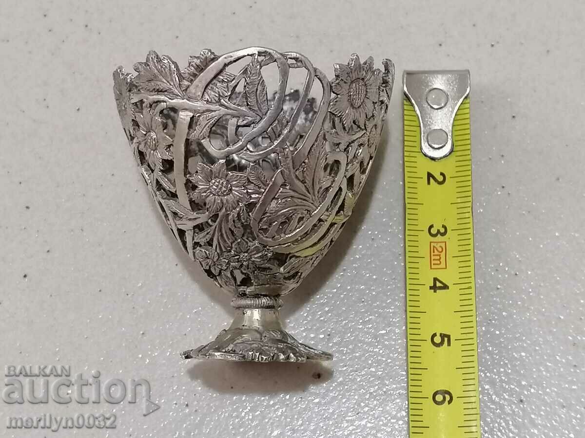 Auction Revival silver openwork zalb Easter egg silver Auction Revival silver openwork zalb Easter egg silver