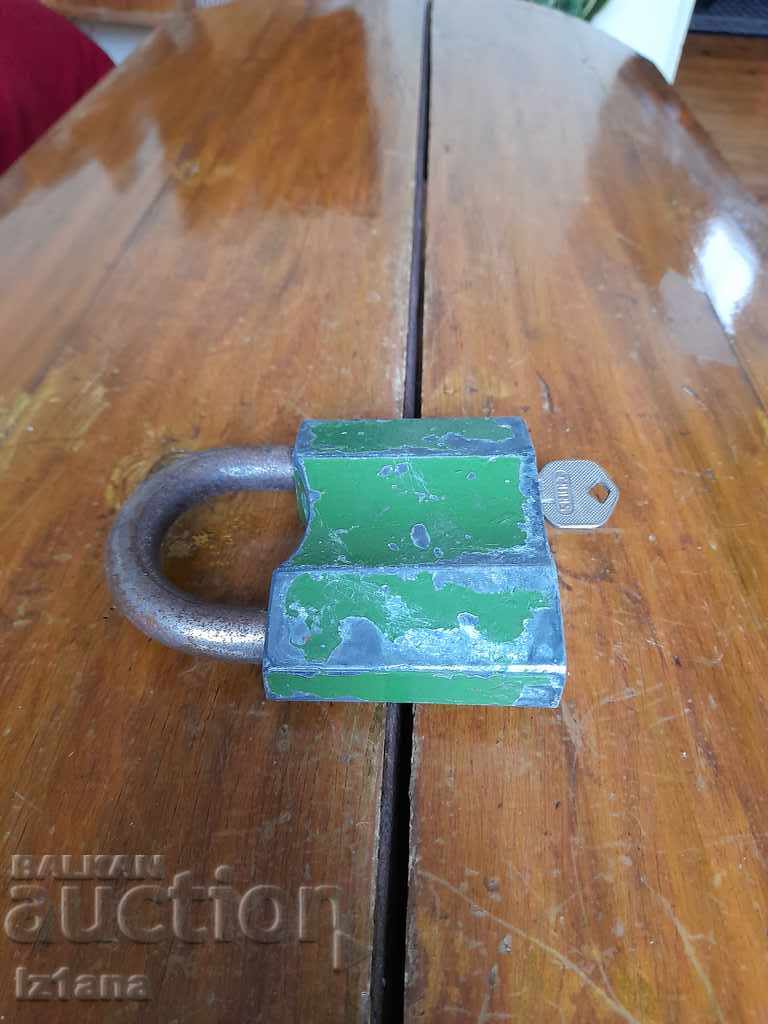 Old padlock, coffer