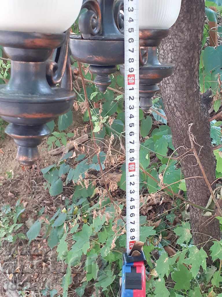 Great Bulgarian copper lampshade chandelier - 7