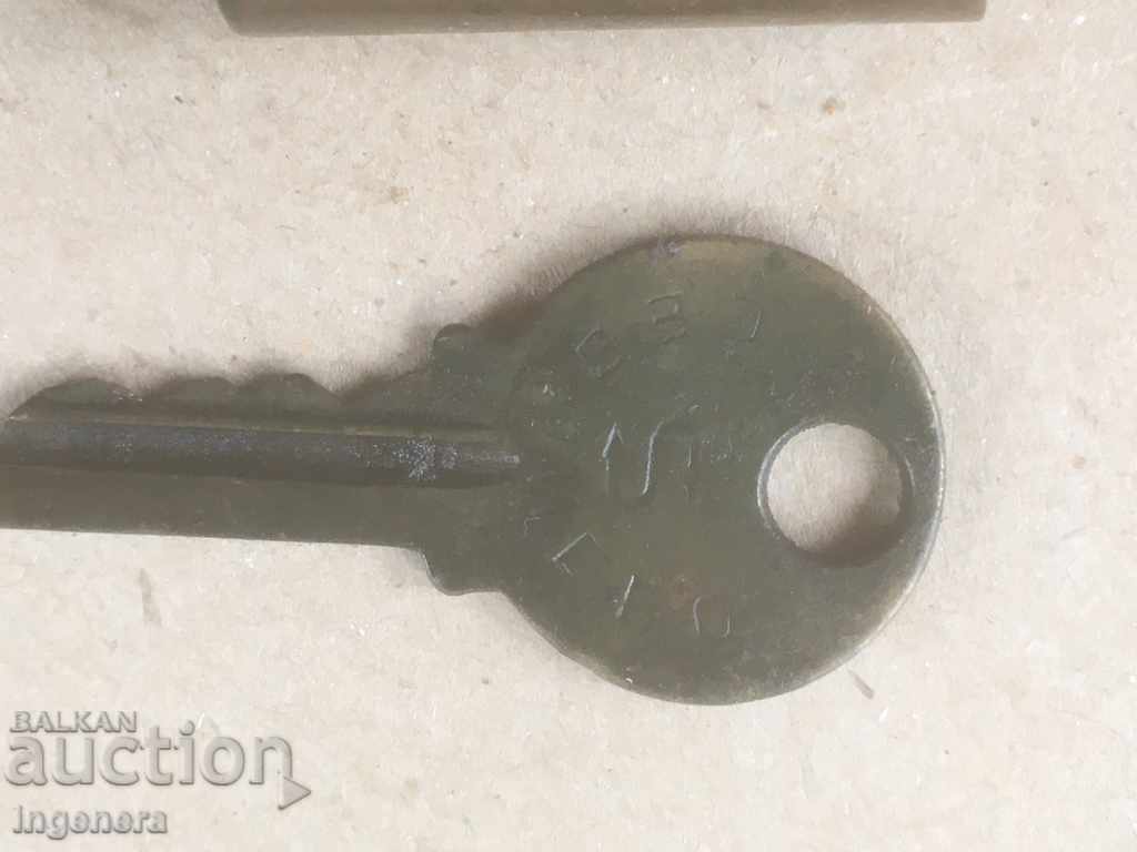 LOCK WRENCH ANCIENT BRASS DIN ALAMON PENTRU INTERIOR - 5 LOCK WRENCH ANCIENT BRASS DIN ALAMON PENTRU INTERIOR - 5