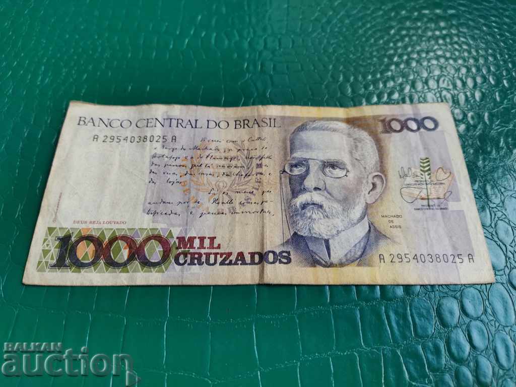 Brazilia Bancnote 1000 Cruciați din 198 * VF