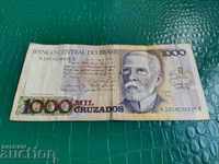 Бразилия банкнота 1000 крузадо от 198* г. VF