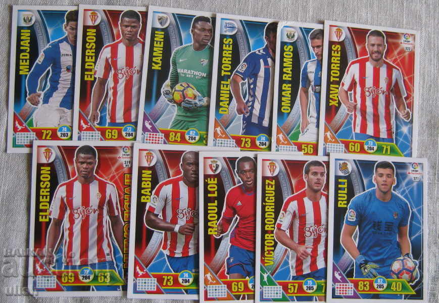 Auction  77 pcs. Panini football stickers Panini 2016-2017