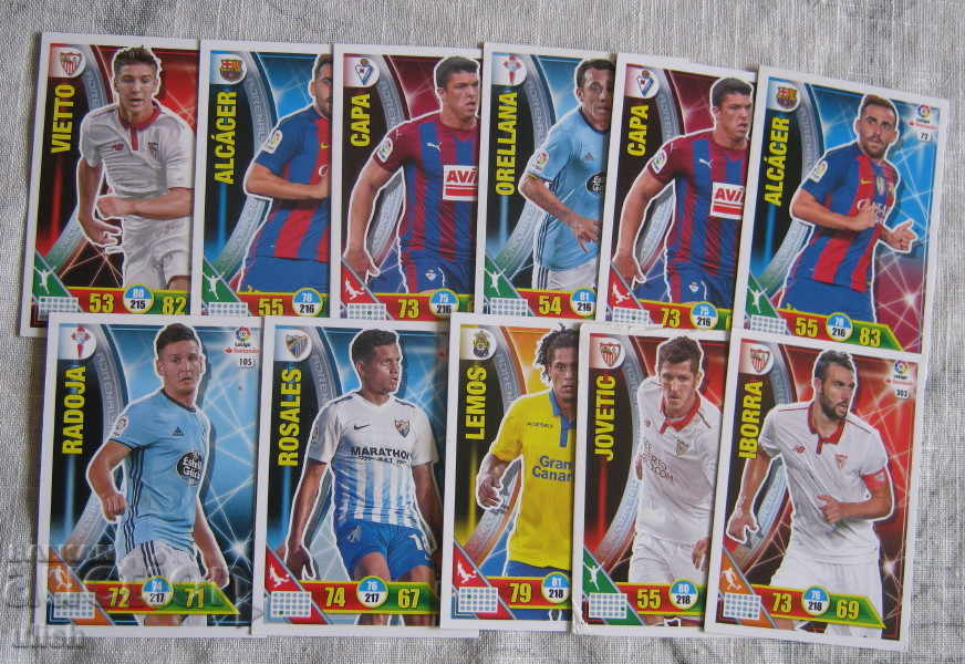 72 pcs. Panini football stickers Panini 2016-2017 with price 20.00 BGN | € 10.23 72 pcs. Panini football stickers Panini 2016-2017 with price 20.00 BGN | € 10.23